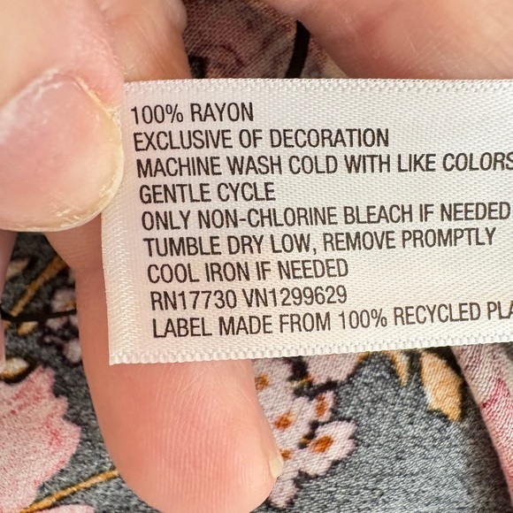 Knox Rose Romantic Boho Witchy Floral Duster Kimono Cover UP SZ XL/XXL - Picture 16 of 16